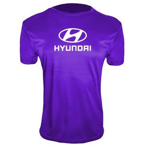 Men's Hyundai Polyester T-Shirt Purple